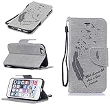 iPhone 6 Plus / iPhone 6S Plus ケース UNEXTATI 高品質 PUレザー 手帳型 ケース 財布型 ウォレット型 衝撃吸収 保護カバー カード収納 ホルダー ストラップ