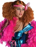 Adult Red Burlesque Doll Showgirl Flapper Disco Wig