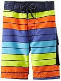 Kitestrings Boys 2-7 Stripe Microfiber Swim Trunk