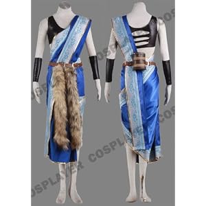 Japanese Anime Final Fantasy XIII Cosplay Costume - Oerba Yun Fang Outfit Set