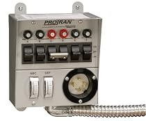 Reliance Controls 20216A Pro/Tran 6-Circuit 20-Amp Generator Transfer Switch for up to 5000-Watt Generators