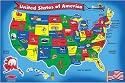 Melissa & Doug USA Map 51-Piece Floor Puzzle