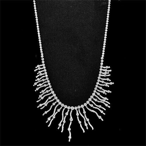 10.00 Ct Round Diamond Fashion Necklace 18k White