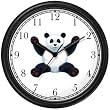 Giant Panda Bear - JP Animal Wall Clock by WatchBuddy Timepieces (Black Frame)