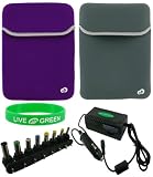 51K0Af988qL. SL160  HP 2140 Mini Netbook 10.1 inch Logo Reversible Neorpene Sleeve Case with Universal Car Charger