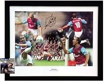 Paolo Di Canio signed photo montage presentation
