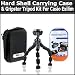 Hard Shell Carrying Case & Gripster Flexible Tripod Kit For Casio Exilim EX-Z33 EX-FC100 EX-FS10 EX-S12 EX-S5 EX-Z29 Digital Camera Includes Free Pack Of LCD Screen Protectors