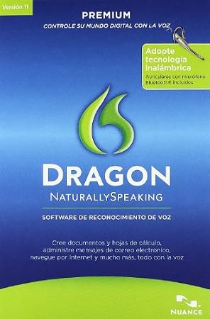 Nuance Dns Dragon Naturally Speaking Premium Wireless 11 Cascos Inalámbricos