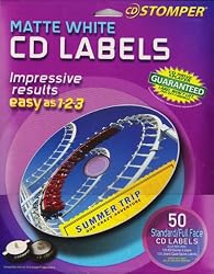 Avery 047318 Matte White CD Labels for CD Stomper Pro (15-Pack)