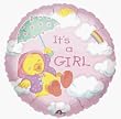Duckie Baby Shower It's A Girl Duckie Mylar Balloon