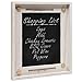 Country Rustic Vintage Wood Decorative Hanging Chalkboard / Washed Out Framed Blackboard - MyGift®