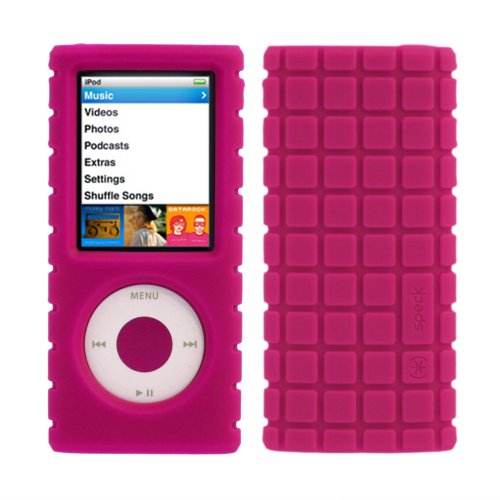Speck NN4-PXL-PNK Pixel Skin Schutzh&uuml;lle f&uuml;r iPod Nano 4 pink