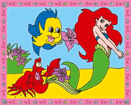 Imagen 2 de Ravensburger 27722 - Colorear por números, diseño de princesas Disney (Ariel y Blancanieves) [importado de Alemania]