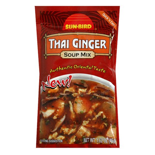 Sun Bird Soup Mix, Thai Ginger, 1.62-Ounce Packets (Pack of 24) by Sun Bird
