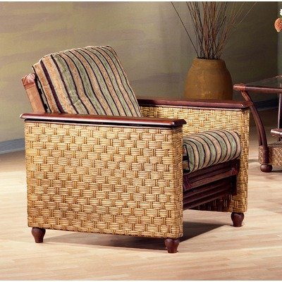 Rattan Floral Magnolia Futon Chair Frame