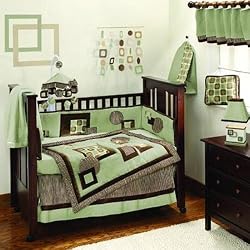 Baby Picasso Sage - 4-Piece Bedding Set
