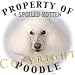 poodle21  - Poodle WHITE Mousepad Dog Mouse Pad Property Of