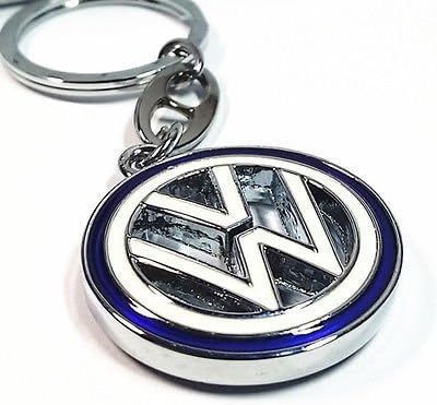 3D Metal Key Chain Two-sided Logo Keychain Key Ring .Volkswagen