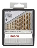 BOSCH 2607010539 Rundschaftbohrer 13 tlg. HSS-TIN 135&deg; Bohrer Set Rob