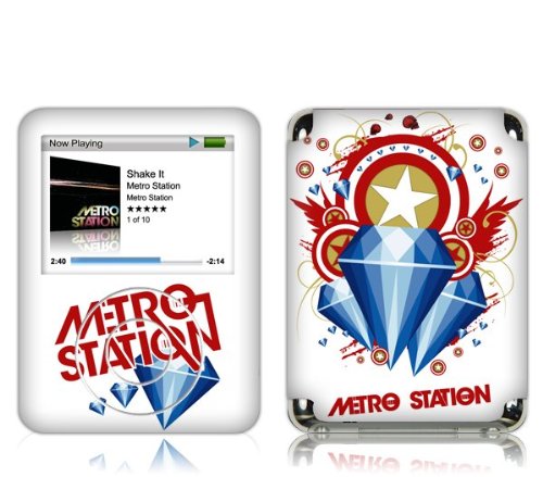  Music Skins MS-MSTA10030 iPod Nano- 3rd Gen- Metro Station- Captain America Skin