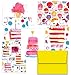 Note Card Cafe Happy Birthday Card Assortment with Yellow Envelopes | 36 Pack | Perfectly Painted Birthday Designs | Blank Inside, Glossy Finish | Bulk Set for Greeting Cards, Occasions, Birthdays