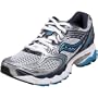 Saucony Women's ProGrid Guide 3 Running Shoe,White/Navy/Blue,8 W