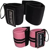 Elastic Support Lifting Wrist Wraps w/ Thumb Loop (Pair)