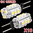 10x G4 DC 12V 15 SMD LED Strahler Leuchte Birnen Warmwei� f�r RV Boot