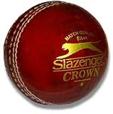 Slazenger Crown Cricket Ball, Red, 5 1/2oz Standard Size