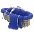 Tadpoles Basics Navy Moses Basket
