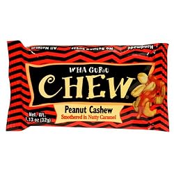 Golden Temple Wha Guru Chew, Peanut Cashew, 1.13-Ounce Bars (Pack of 24)