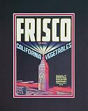 Frisco Brand Vegetables Reproduction Crate Label Picture