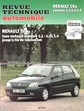 Revue technique automoblie : Renault Clio essence 1,1-1,2-1,4. Tous moteurs essence 1,1-1,2-1,4 jusqu'a fin de fabrication