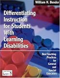 Product details for Differentiating Instruction for Students with Learning Disabilities: Best Teaching Practices for General and Special Educators