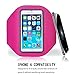 TRAVELLOP Pro Sport Armband for iPhone 6（4.7）, – Best for workouts, running, cycling, or any fitness activity outside or in the gym – Listen to your favorite motivating music while your phone is held securely on your arm. (slim pink)