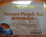 Sale Golden Sail Brand Yunnan Pu Erh Tea 100 Tea Bags (Net Weight 7oz) by Golden Sail
