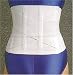 Lumiscope Criss Cross White Back Support, Medium