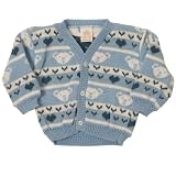 from PEQUILINO Pequilino Boys Cardigan Bear Pattern (Blue, 6 - 12 Months) (Model 5129 (6-12mths))