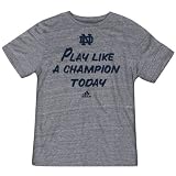 Notre Dame Fighting Irish adidas Grey Play Like A Champion Tri-Blend T-Shirt