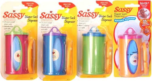 Sassy(サッシー) ダイパー・ディスペンサー Pink×Green