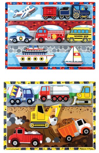 Vehicle and Construction Chunky Puzzle Bundle by Melissa and Doug