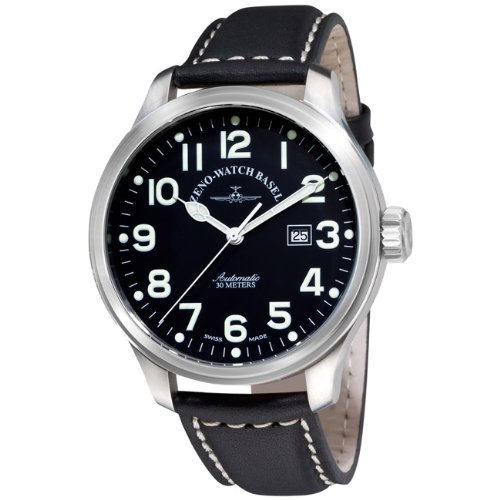 Zeno Men's 8554-A1 Pilot Black Strap Automatic Watch