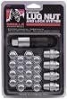 Gorilla Automotive 91783 Acorn Bulge Chrome Lug Nut and Lock System (1/2 Thread Size)