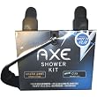 Axe Shower Kit, Contains 1 Snake Peel Shower Scrub 12 oz, 1 Clix Shower Gel 12 oz + AXE Lather Builder + 1 AXE Shower Caddy