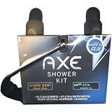 : Axe Shower Kit, Contains 1 Snake Peel Shower Scrub 12 oz, 1 Clix Shower Gel 12 oz + AXE Lather Builder + 1 AXE Shower Caddy