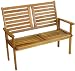 Napoli 2 Seater Bench Wood Garden Furniture - FREE DELIVERY