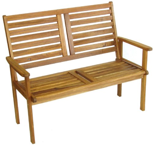 Napoli 2 Seater Bench Wood Garden Furniture - FREE DELIVERY