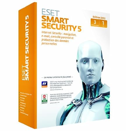 Eset Smart Security 5 (3 postes, 1 an)
