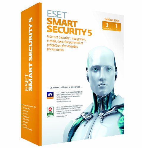 Eset Smart Security 5 (3 postes, 1 an)