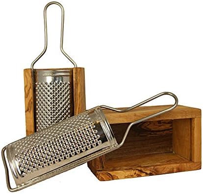 Cucina Priolo - Unique Natural Handcrafted Olive Wood Cheese Grater, 5 inches